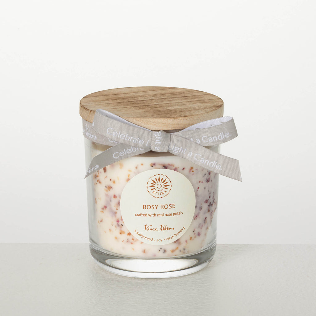 Small Rosy Rose Scented Candle