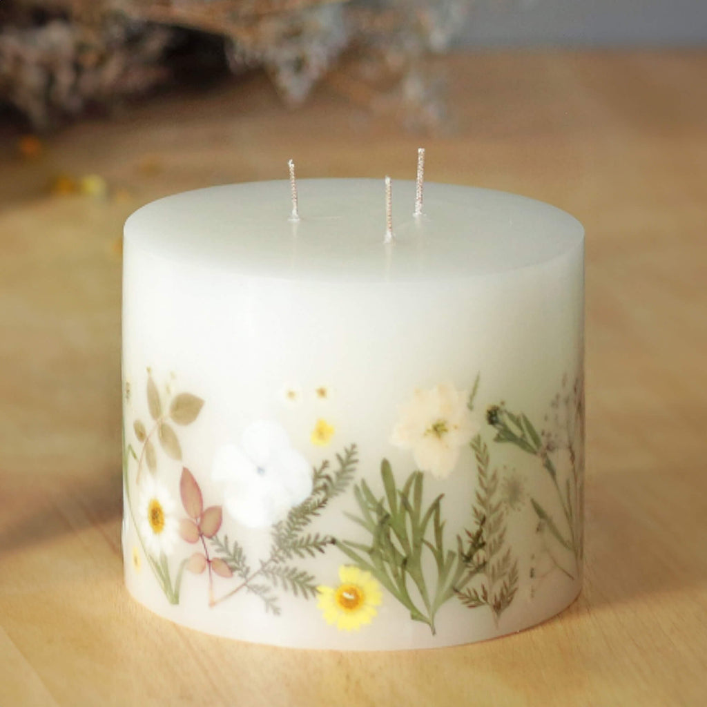 Garden Breeze Pillar Candle   