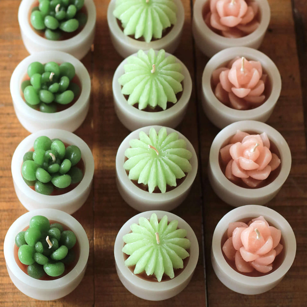 Scented Succulent Votives     