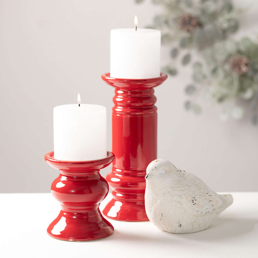 Pillar Candleholder Set Of 3  