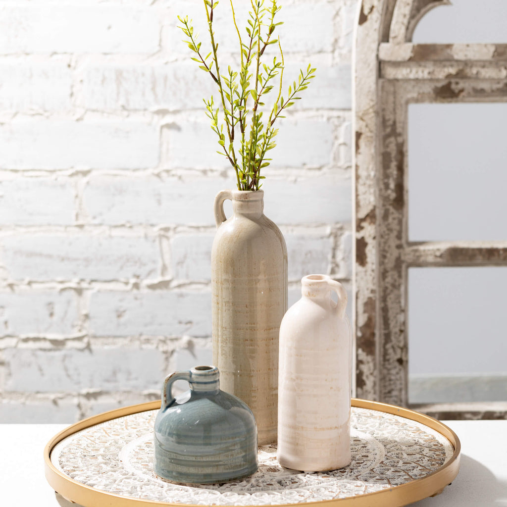 Neutral Jug Vase Set Of 3     