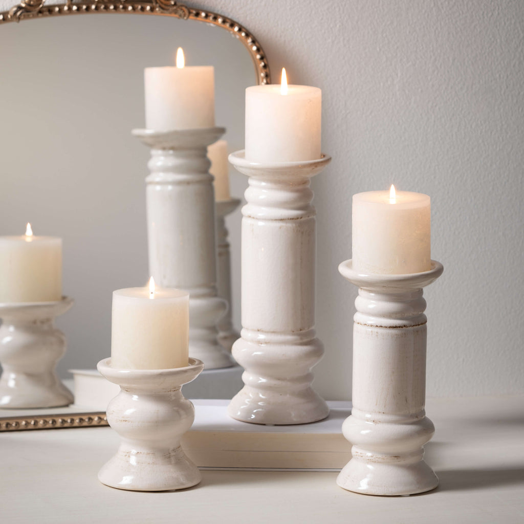 Pillar Candleholder Set Of 3  