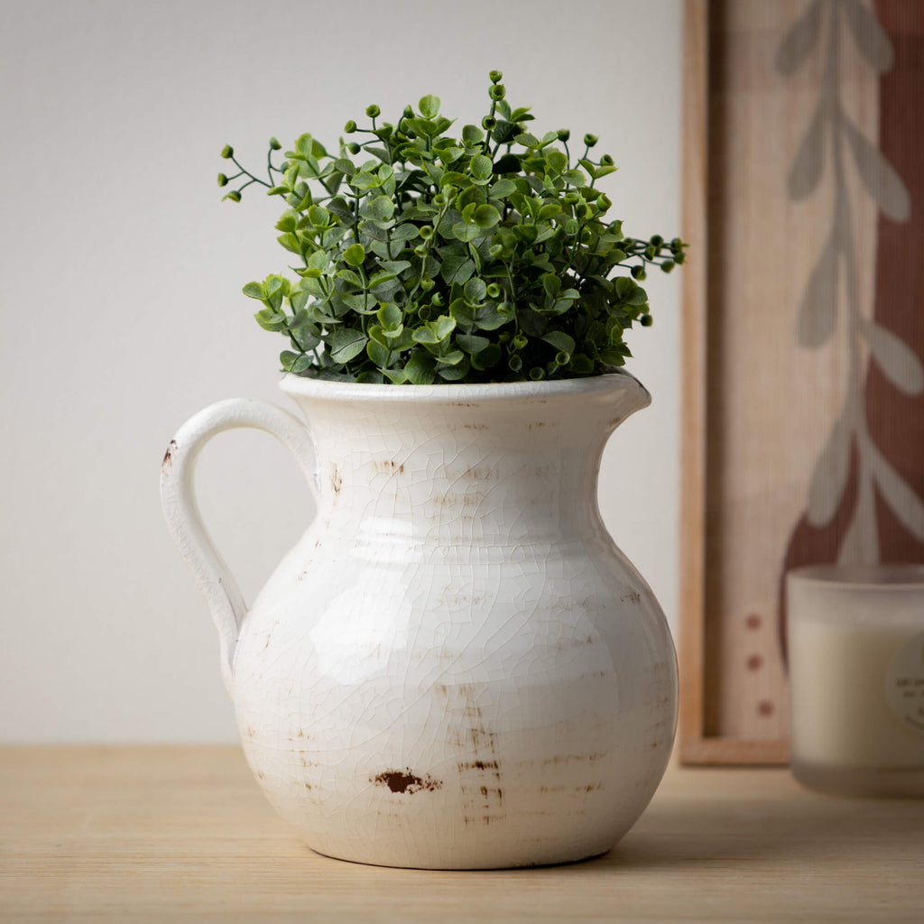 Glazed Ceramic Pitcher        