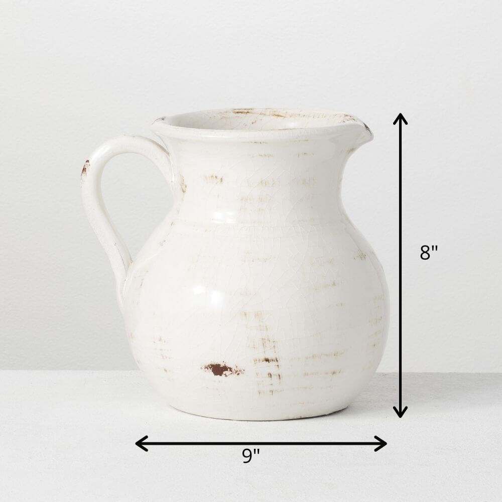 Glazed Ceramic Pitcher        