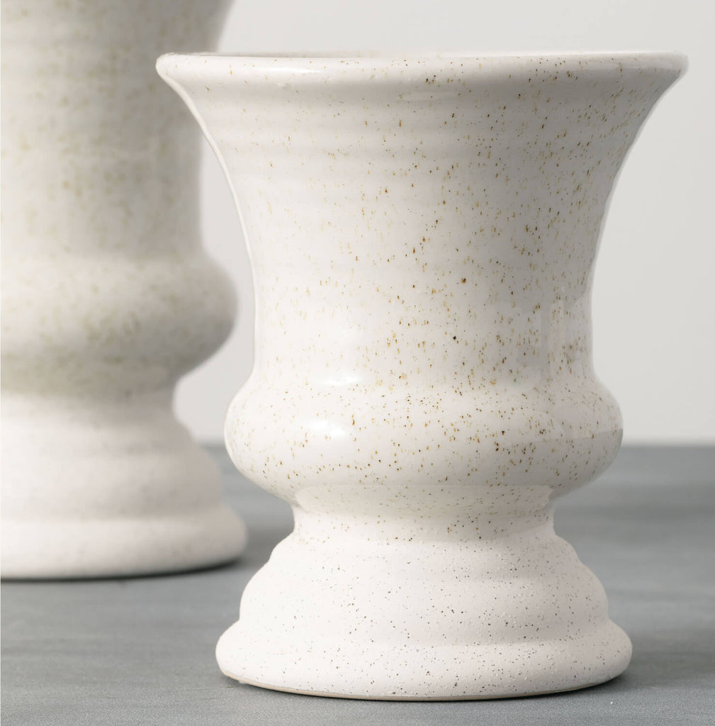 Speckled Goblet Vase Set Of 2 