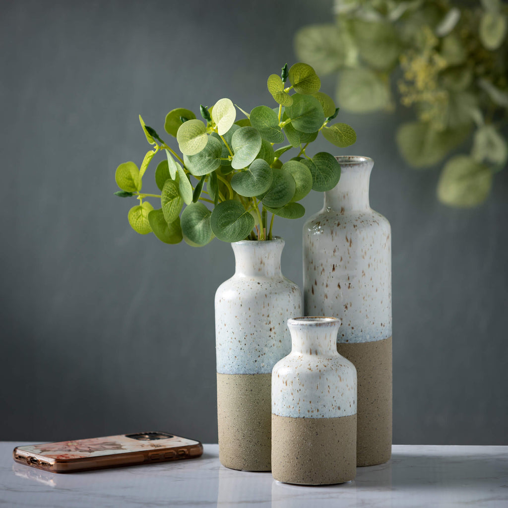 Two-Toned Bottle Vase Set Of 3