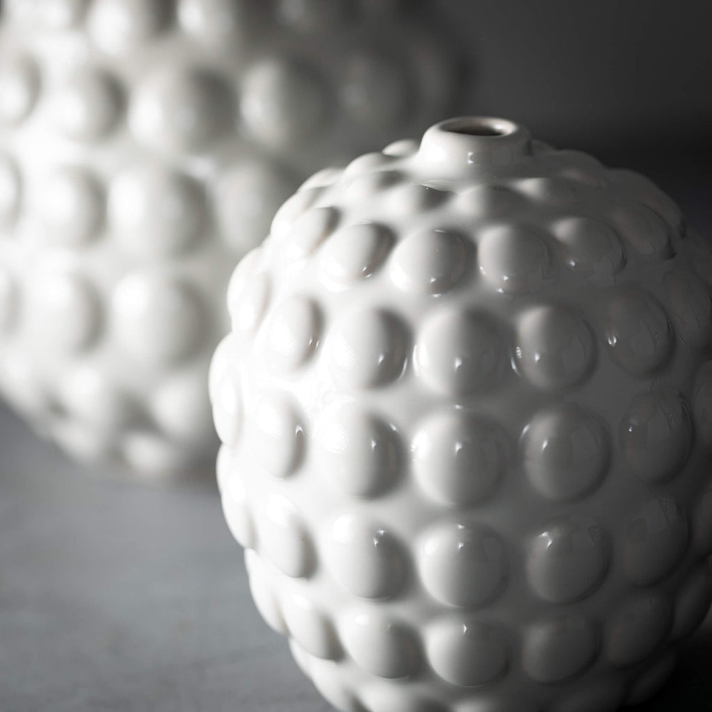 Ceramic Bubble Ellipse Vases  