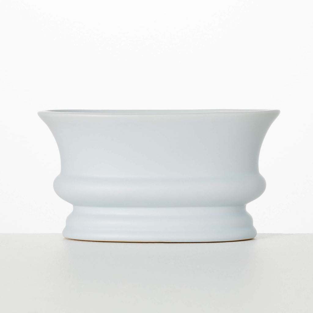 Soft Blue Modern Matte Planter