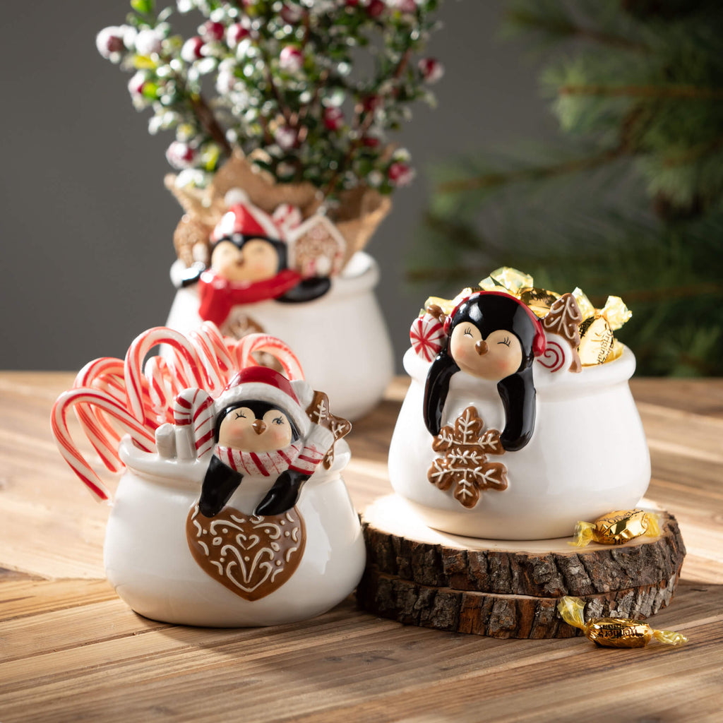 Whimsical Penguin Containers  