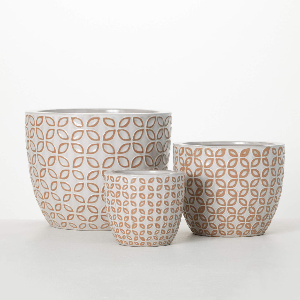 Geometric Patterned Planters  