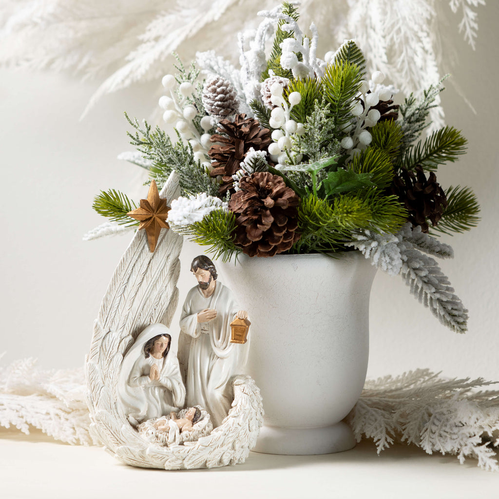 Pine White Berry Arrangement  