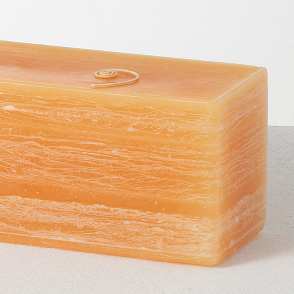 22" Amber Layered Brick Candle