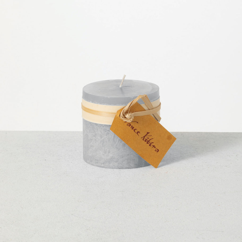 Dove Timber Pillar Candle     