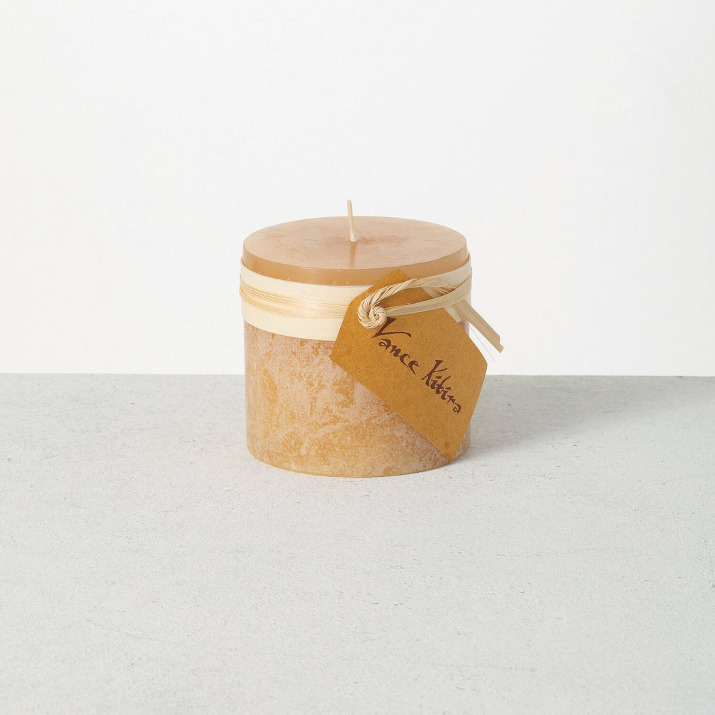 Sand Timber Pillar Candle     