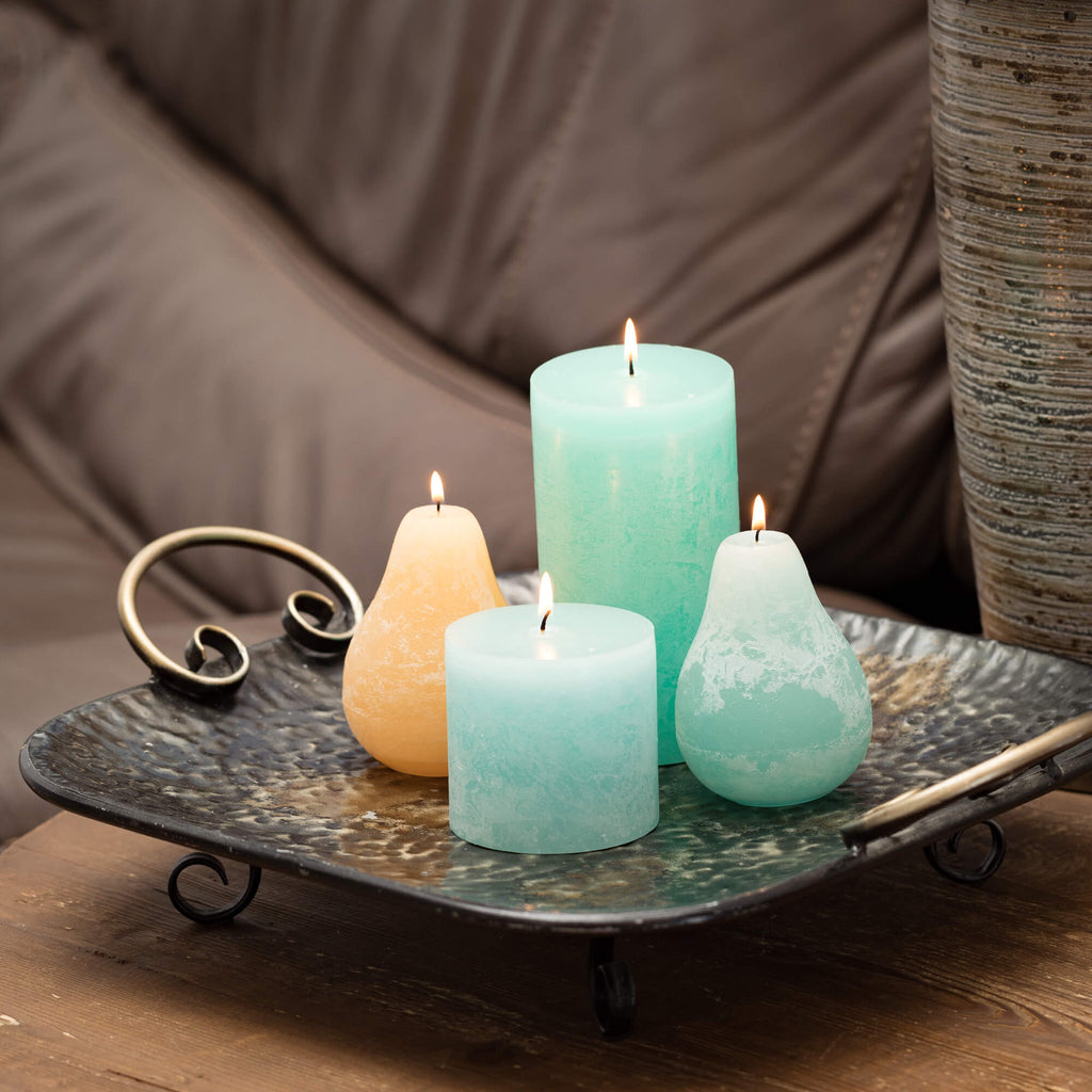 Sage Timber Pillar Candle     