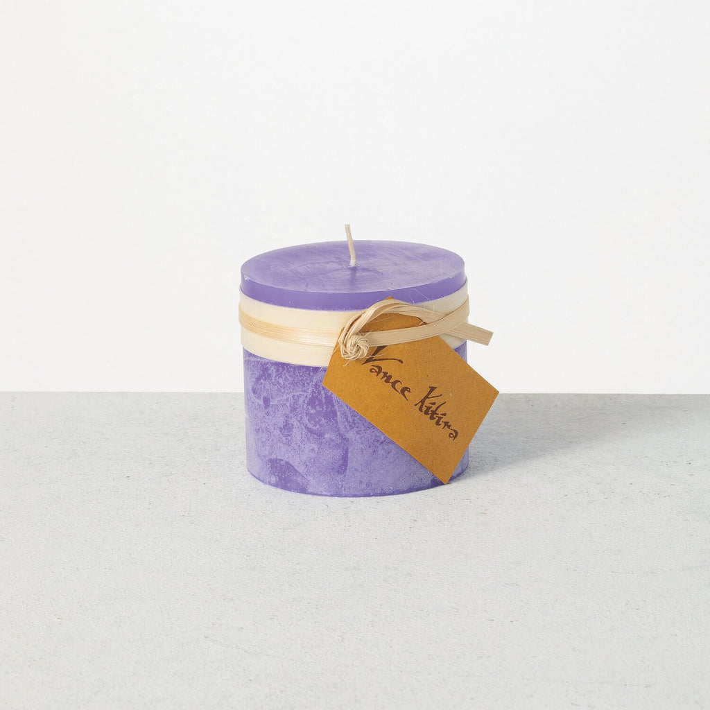 Wisteria Timber Pillar Candle 