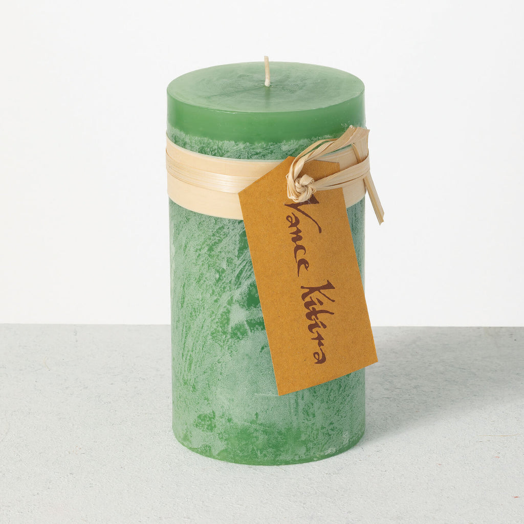 Aloe Timber Pillar Candle     