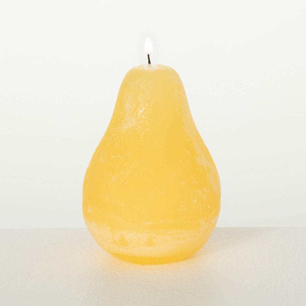 Warm Yellow Timber Pear Candle