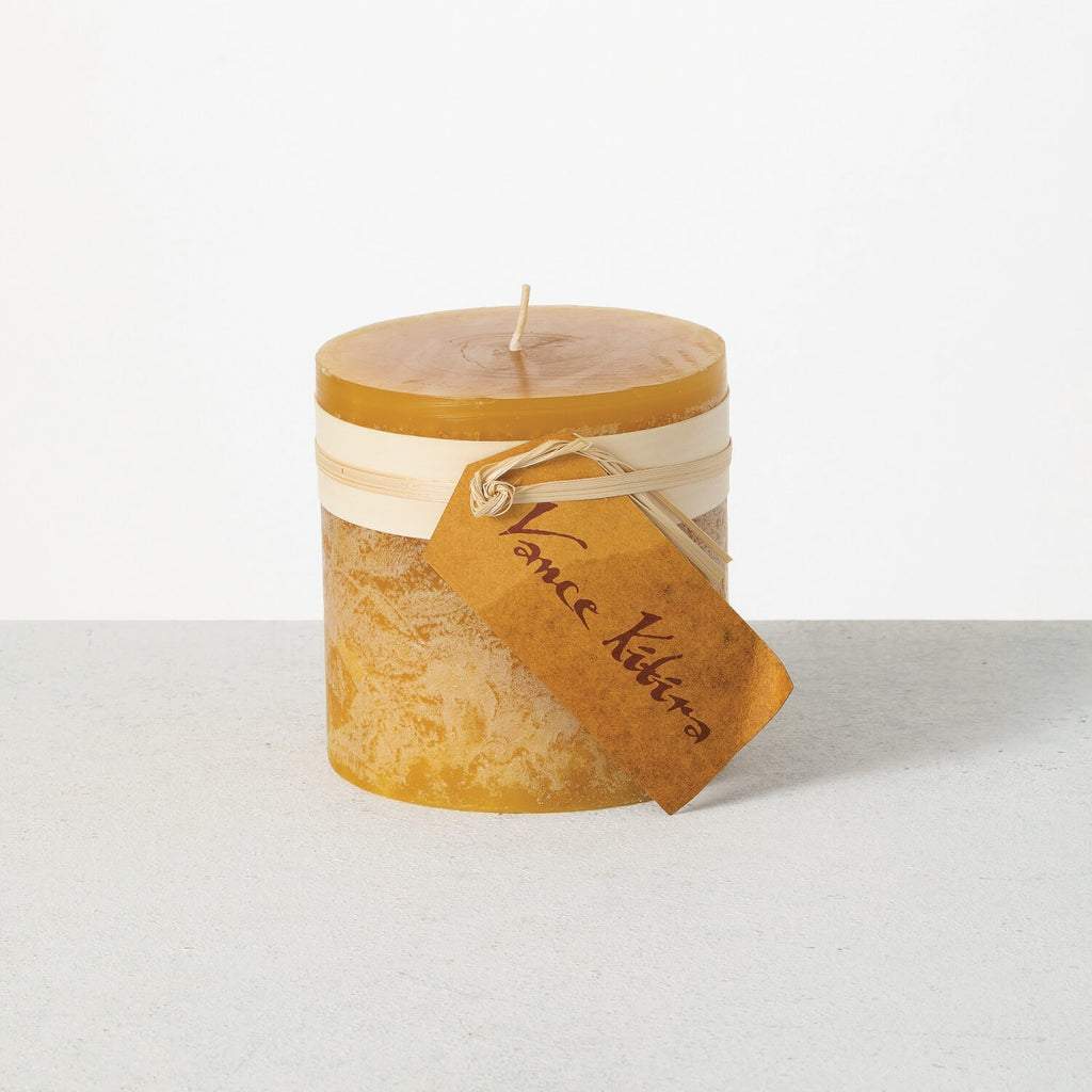 Brown Sugar Pillar Candle     