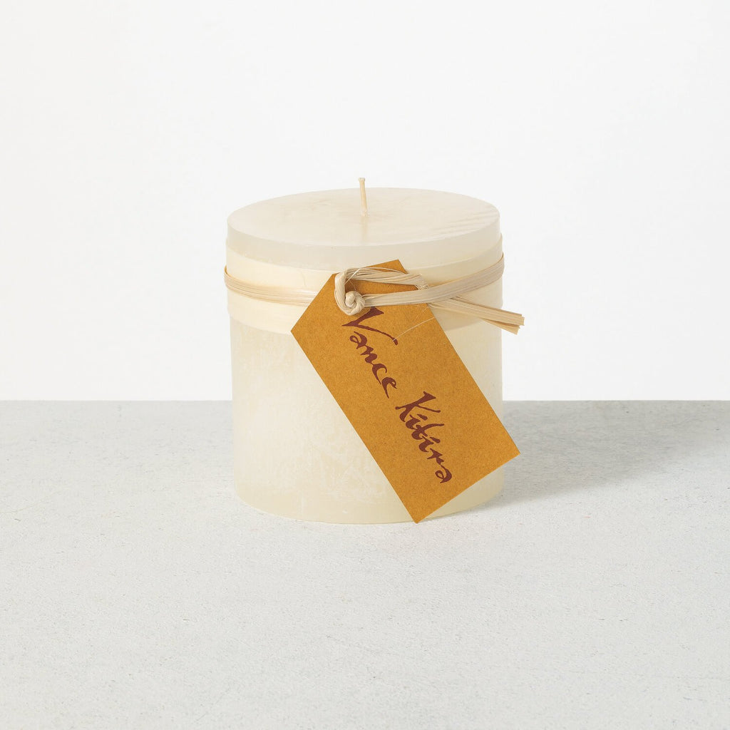 Melon White Pillar Candle     