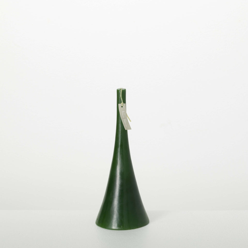 Small Green Trumpet Candle    