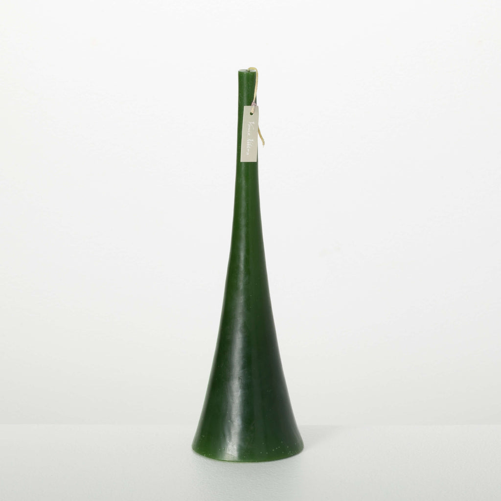 Elegant Green Trumpet Candle  