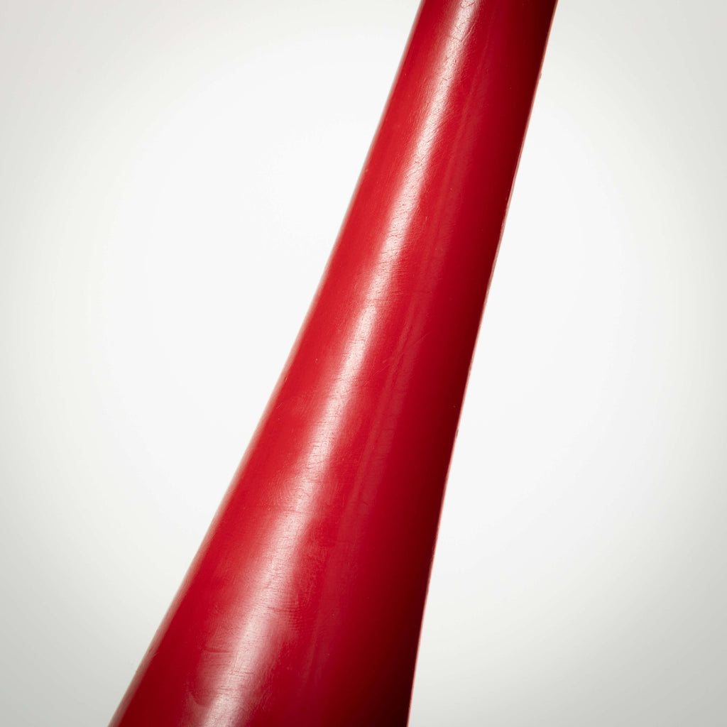 Elegant Red Trumpet Candle    