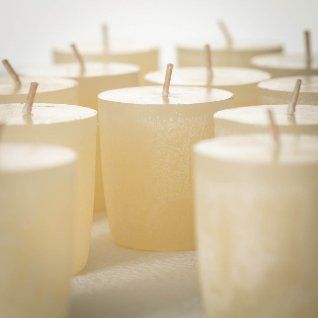 Melon White Votives Set Of 12 