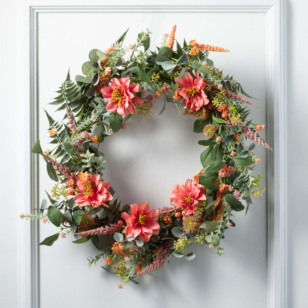 Dahlia/Berry Wreath           