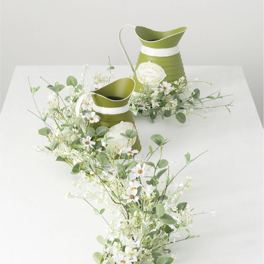 Daisy/Eucalyptus Garland      