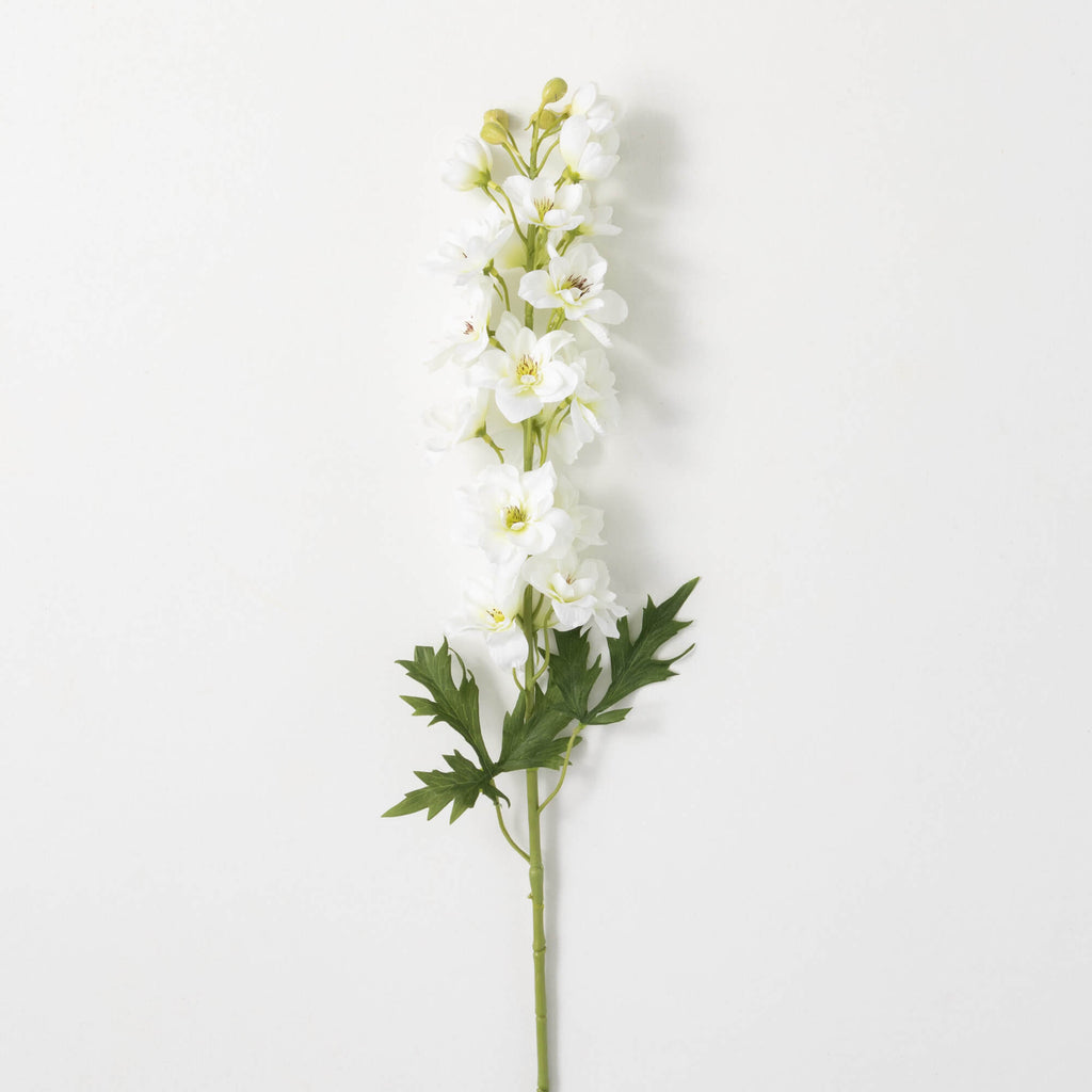 Crisp White Delphinium Spray  