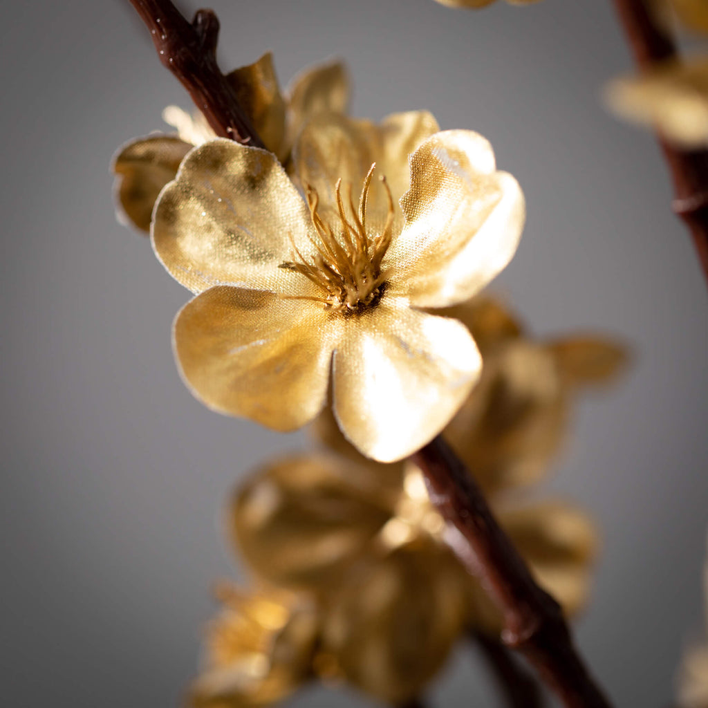 Metallic Gold Blossom Spray   