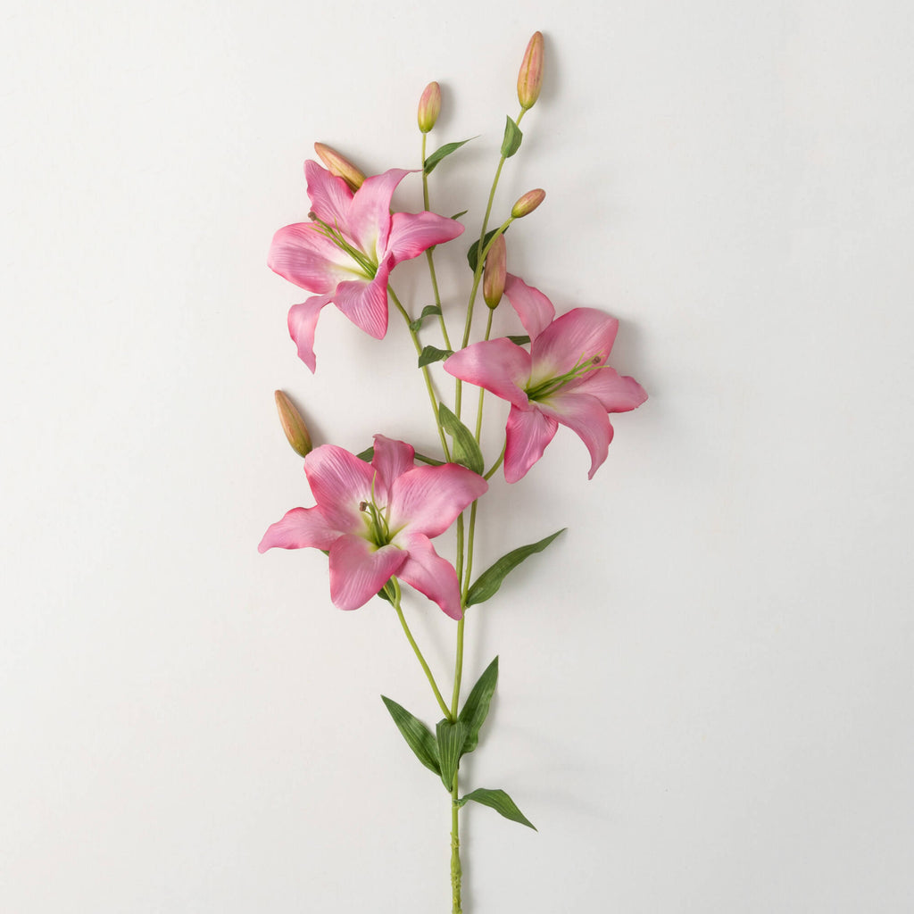 Long Deep Pink Lily Spray     