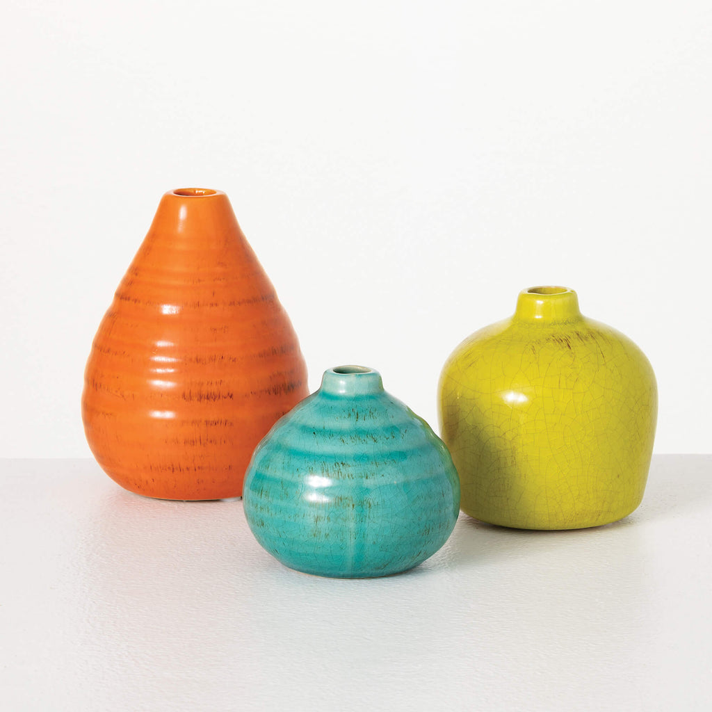 Bright Boho Vase Set Of 3     