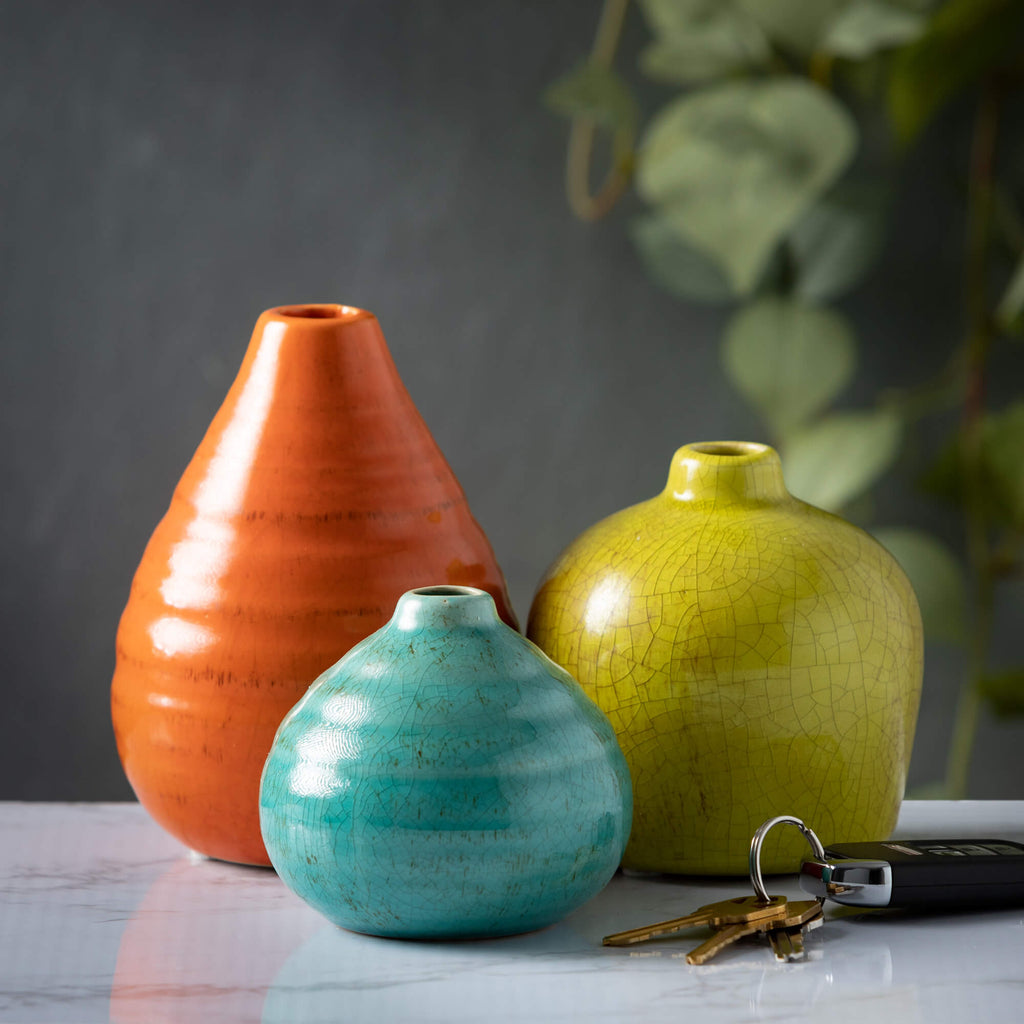 Bright Boho Vase Set Of 3     