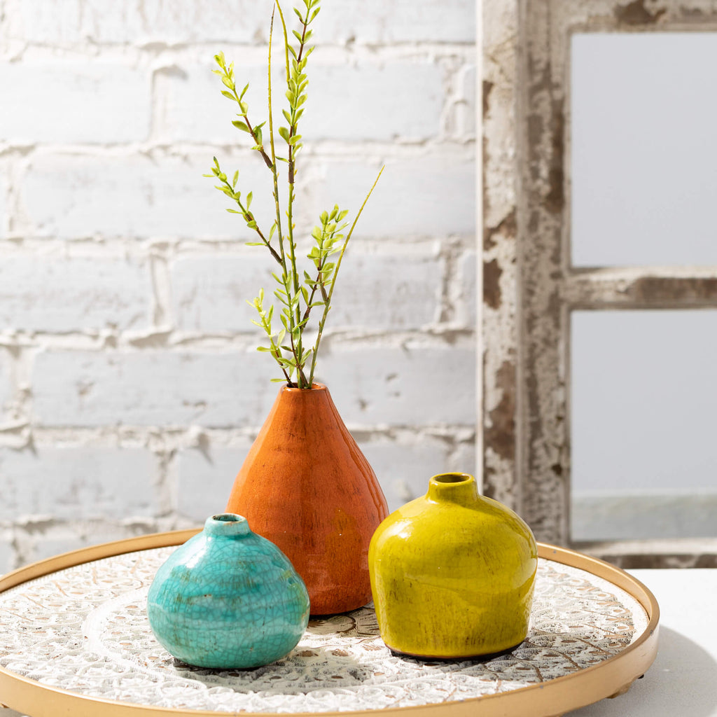 Bright Boho Vase Set Of 3     