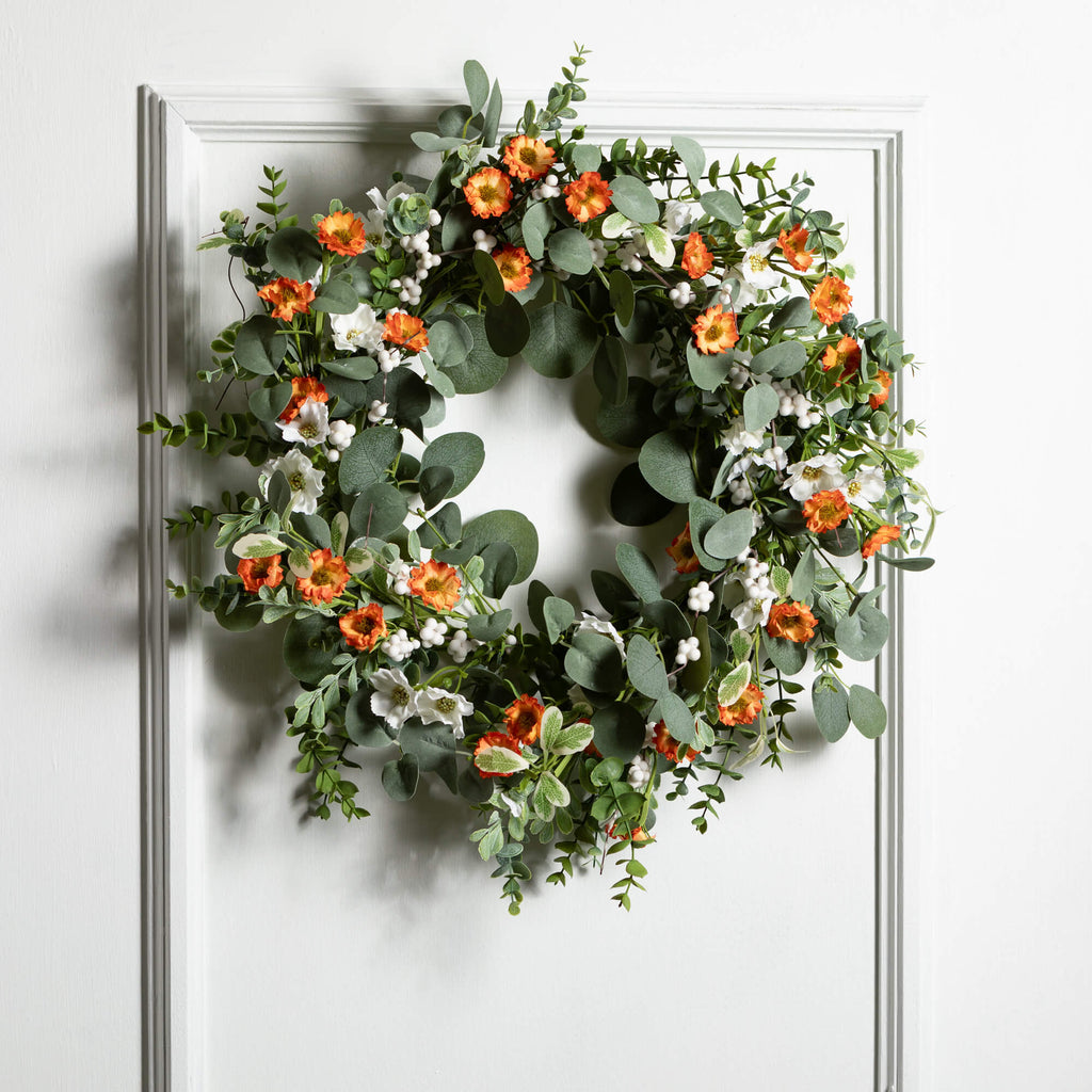 Euculyptus/Flower Wreath      