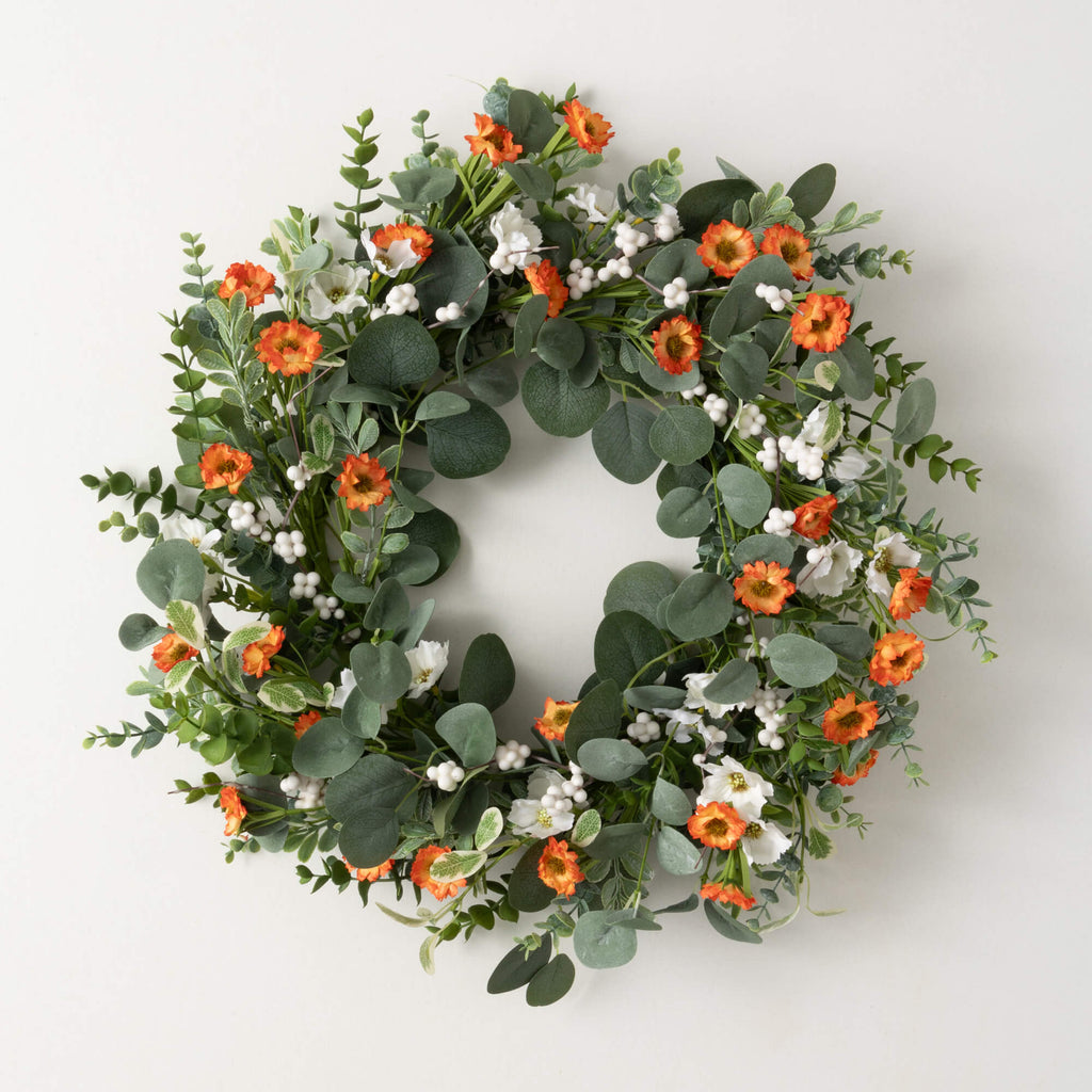 Euculyptus/Flower Wreath      