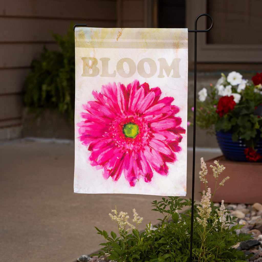 Gygi Pink Gerbera Garden Flag 