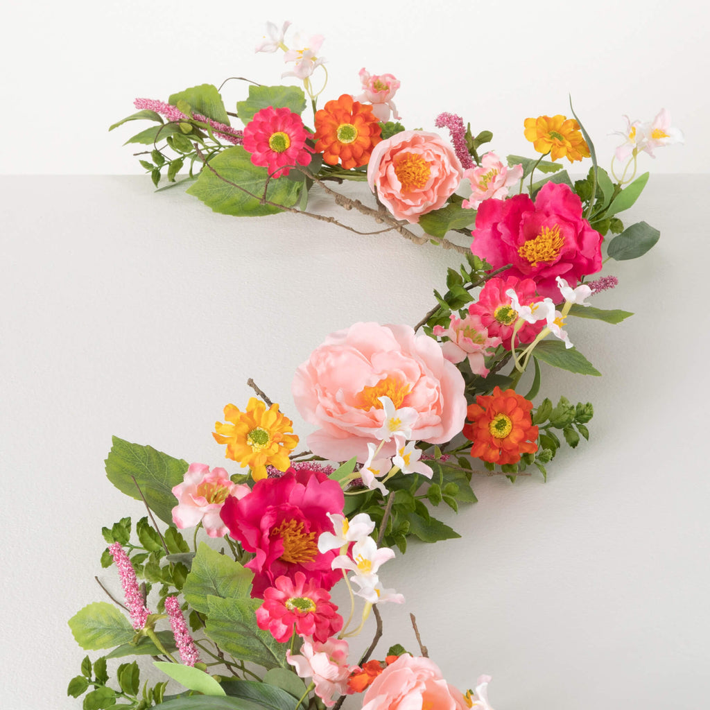 Vibrant Floral Garland        