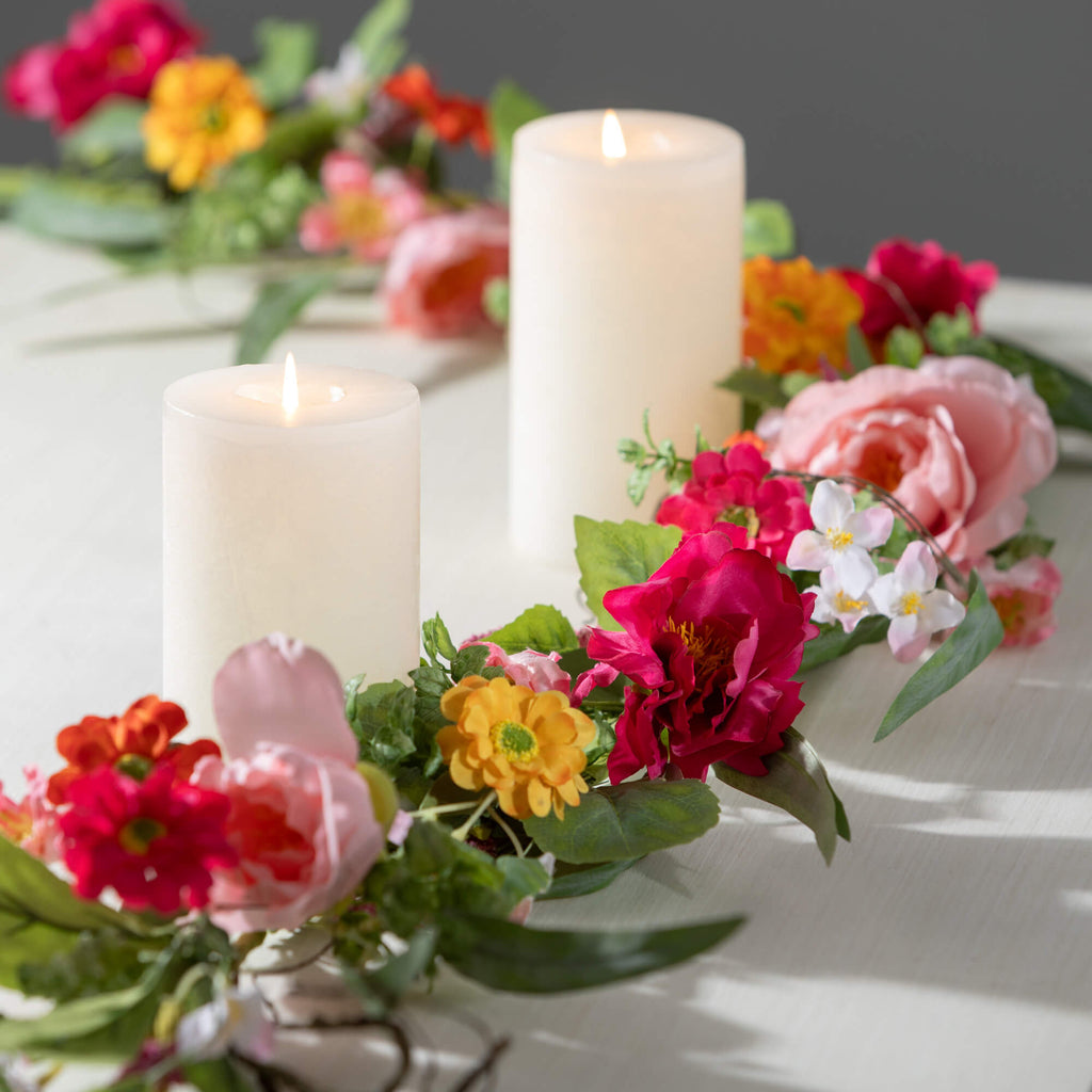 Vibrant Floral Garland        