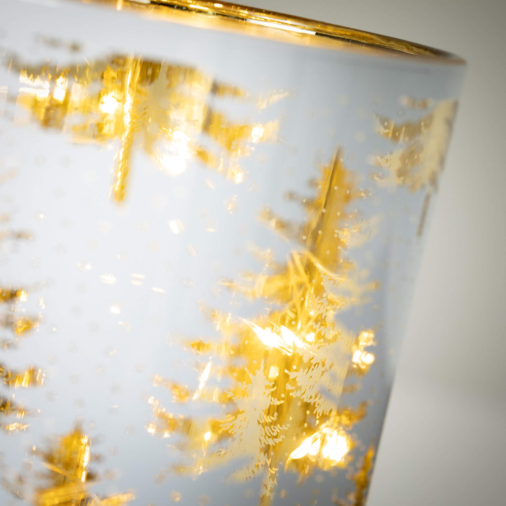 White Gold Tree Cylinder Light