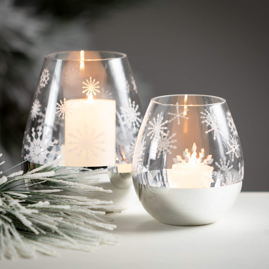 Snowflake Candleholder Set 2  