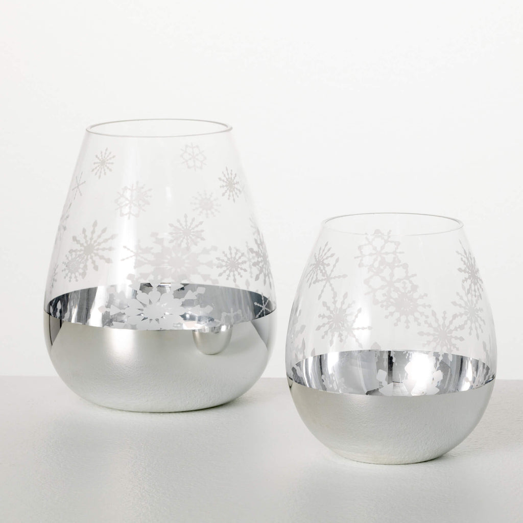 Snowflake Candleholder Set 2  