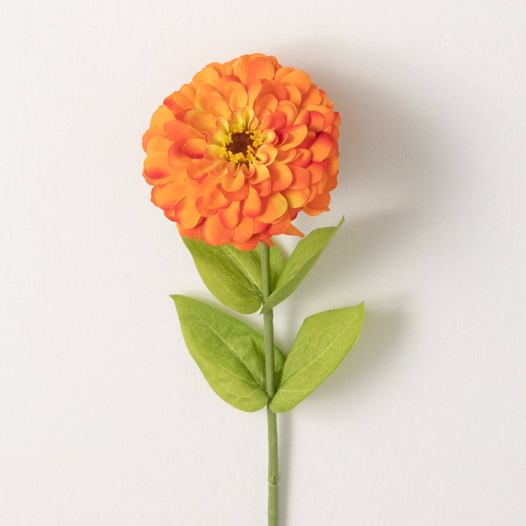 Blooming Orange Zinnia Spray  