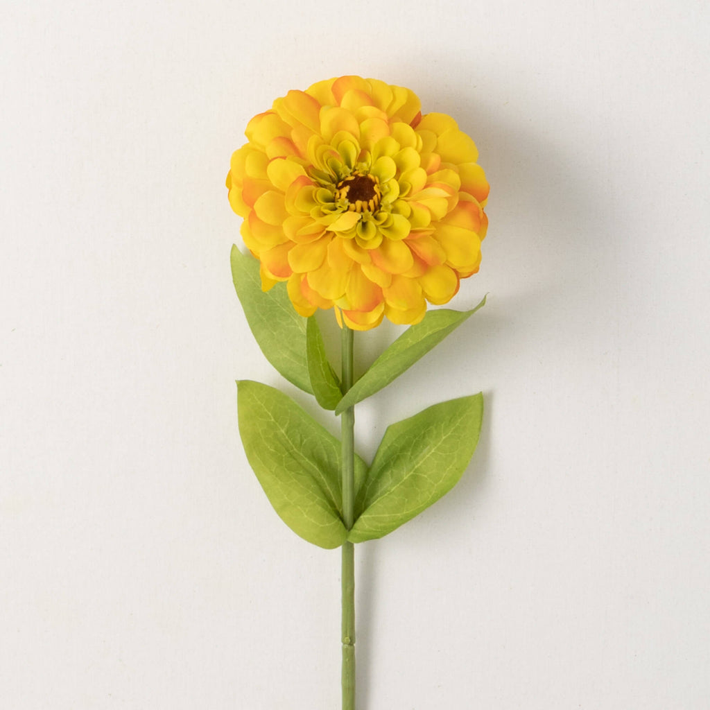 Blooming Yellow Zinnia Spray  