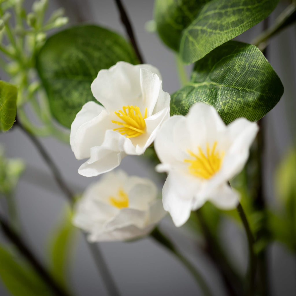 Cream Blossom And Leaf Spray  