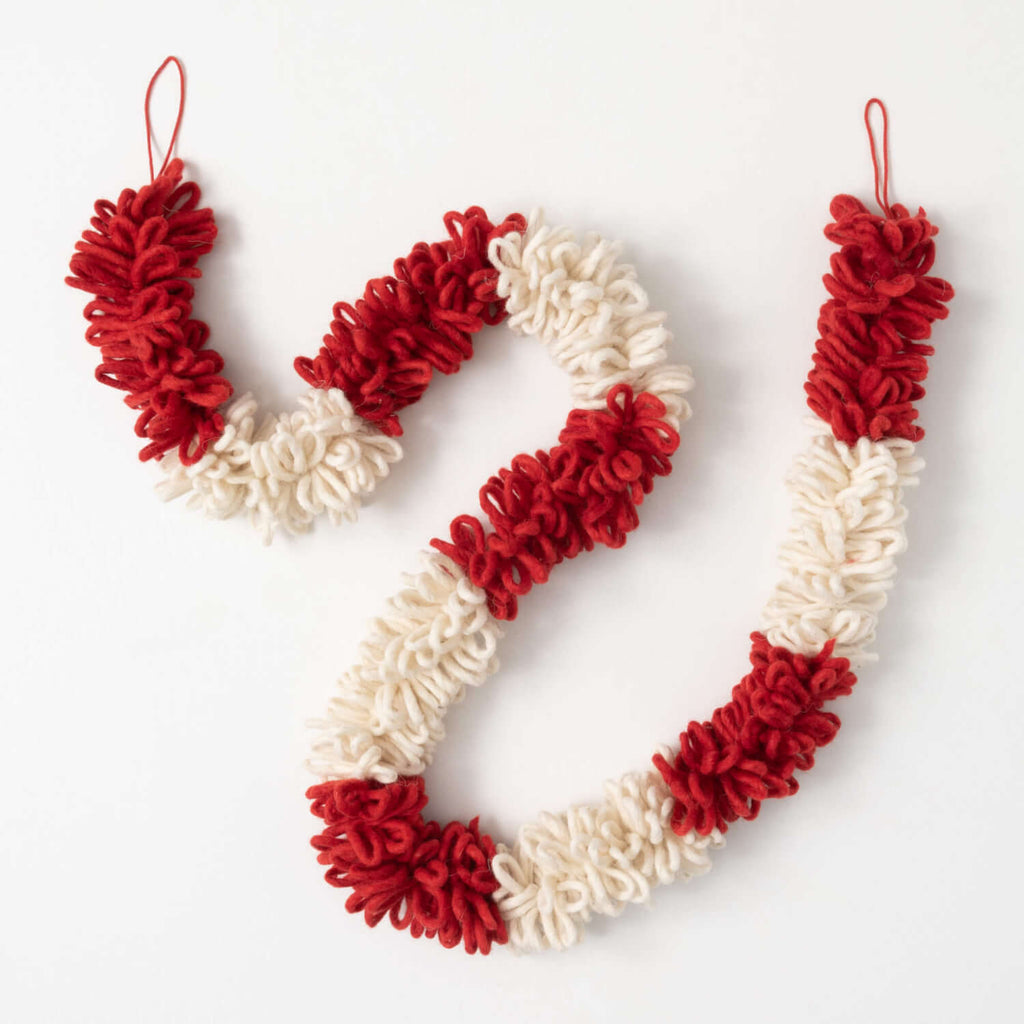 Pom Pom Festive Fabric Garland