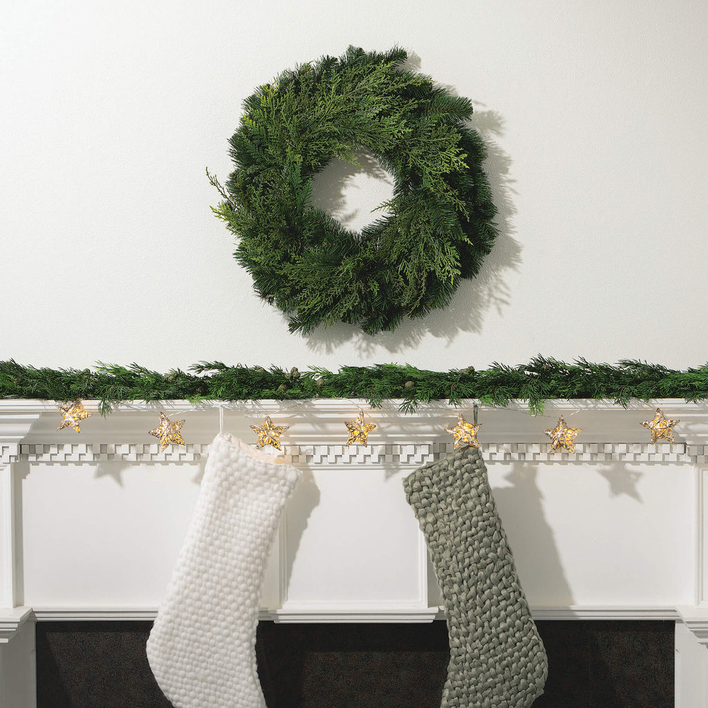 Lush Cypress & Berry Garland  