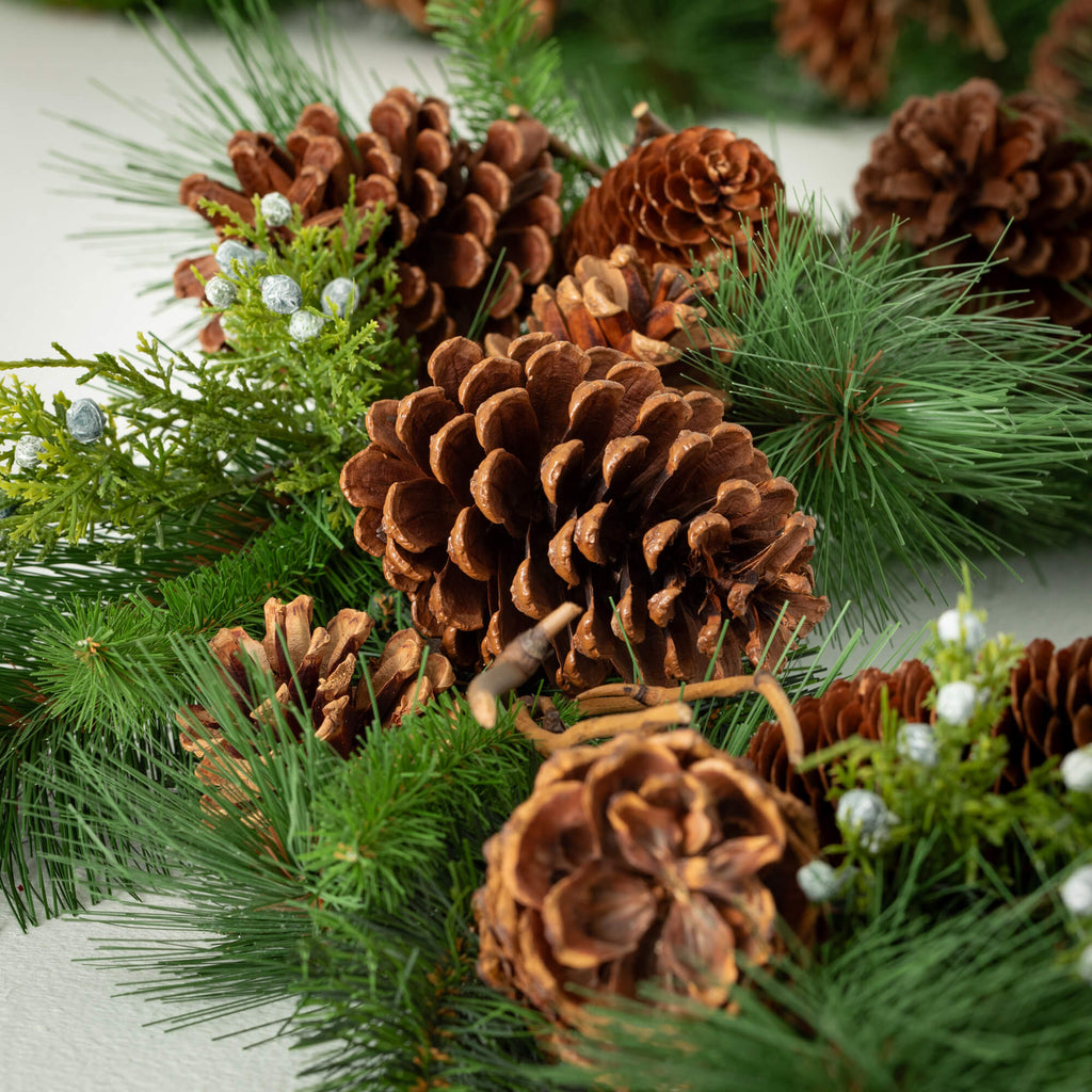 Lush Pine Pinecone Garland    